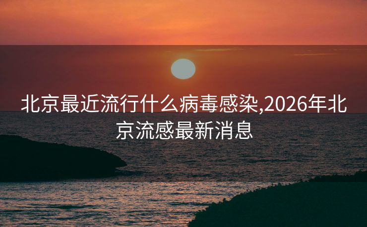 北京最近流行什么病毒感染,2026年北京流感最新消息