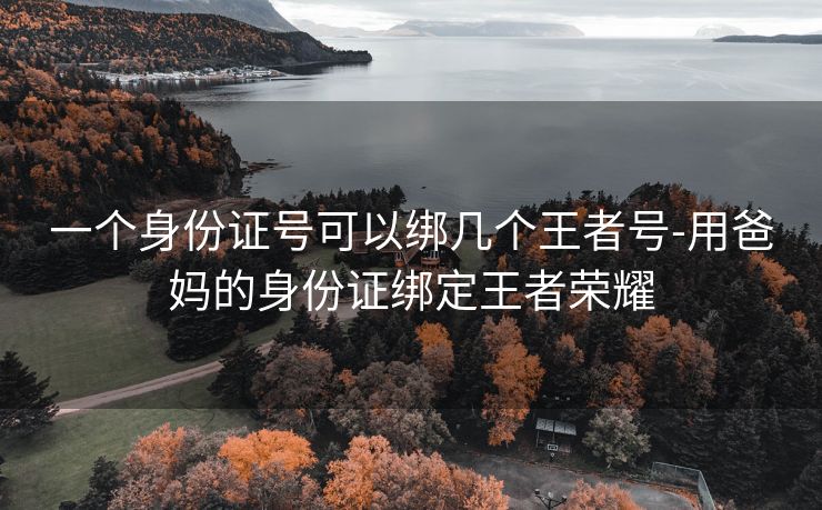 一个身份证号可以绑几个王者号-用爸妈的身份证绑定王者荣耀