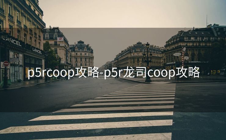 p5rcoop攻略-p5r龙司coop攻略